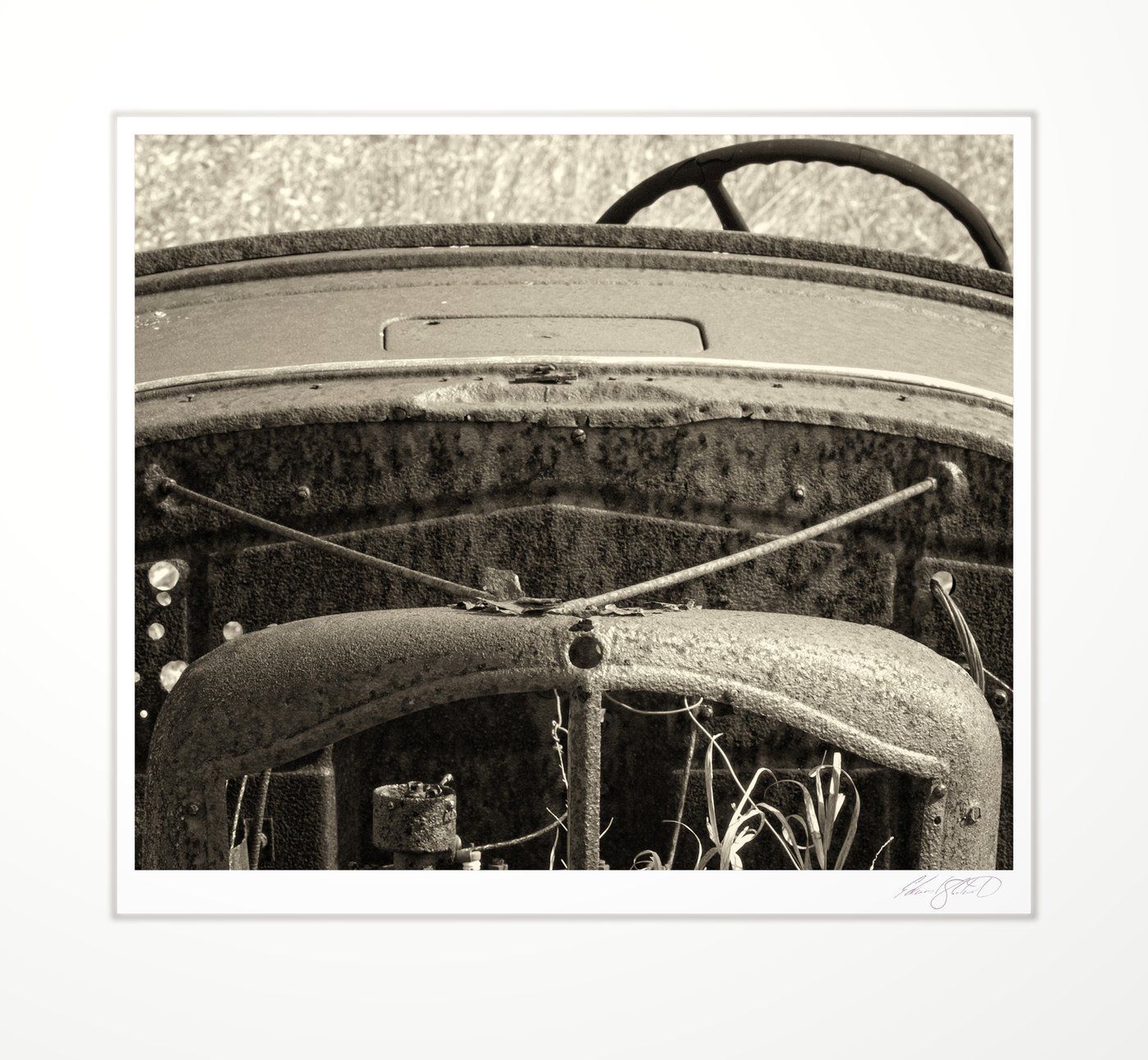 Rusted vintage truck detail